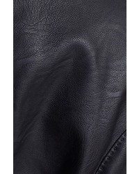 Betsey Johnson Lace Up Back Faux Leather Moto Jacket | Where to buy