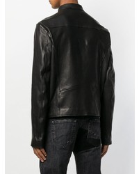 Diesel Black Gold Biker Jacket In Nappa Leather