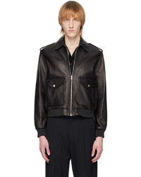 Nili Lotan Black Burton Leather Jacket