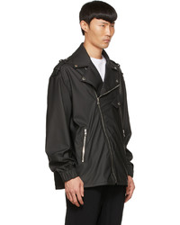 Balmain Black Faux  Leather Jacket