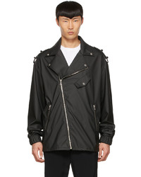 Balmain Black Faux  Leather Jacket