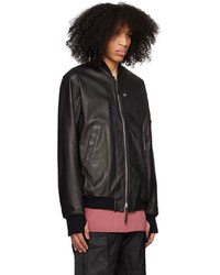 11 By Boris Bidjan Saberi Black J3 Leather Jacket