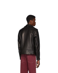 Schott Black Leather 50s Perfecto Motorcycle Jacket