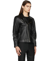N. Hoolywood Black Leather Biker Jacket