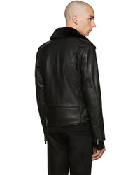 BLK DNM Black Leather Classic Biker 5 Jacket
