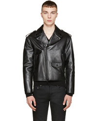Givenchy Black Leather Classic Biker Jacket