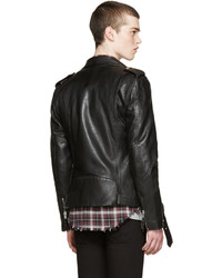 BLK DNM Black Leather Classic Moto 5 Jacket