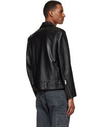 N. Hoolywood Black Leather Jacket