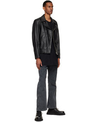 N. Hoolywood Black Leather Jacket