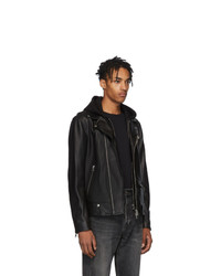 Mackage Black Leather Magnus R Jacket