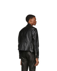 Alexander Wang Black Leather Martingale Moto Jacket