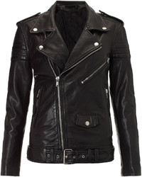 BLK DNM Black Leather Motorcycle Jacket