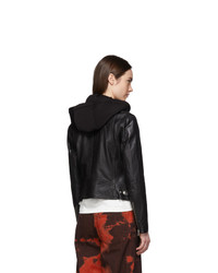 Mackage Black Leather Yoana Jacket