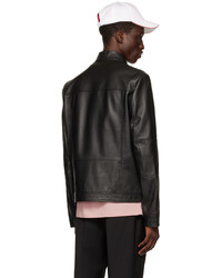 Hugo Black Lokis Leather Jacket