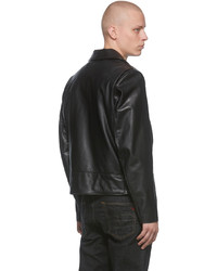 Schott Black Motorcycle Leather Jacket
