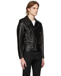 Saint Laurent Black Motorcycle Leather Jacket