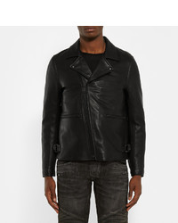Blackmeans Quilted Leather Biker Jacket