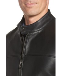 Cole Haan Bonded Leather Moto Jacket