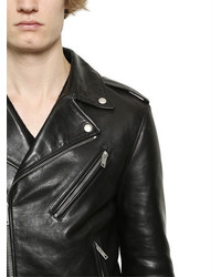 Alexander McQueen Brushed Leather Biker Jacket
