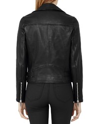 Reiss Caden Leather Biker Jacket