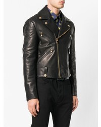 Versace Calf Leather Biker Jacket