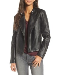 Cupcakes And Cashmere Cherlin Faux Leather Moto Jacket