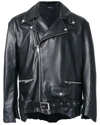 Christian Dada Classic Leather Biker Jacket