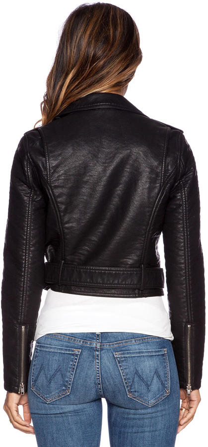 Obey City Moto Vegan Leather Jacket, $129 | Revolve Clothing | Lookastic