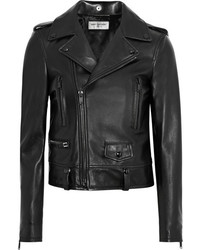 Saint Laurent Classic Perfecto Leather Biker Jacket Black