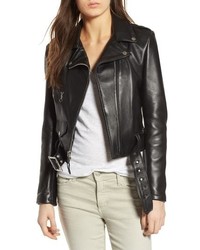 Schott NYC Crop Leather Jacket