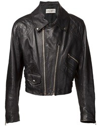 Dolce & Gabbana Vintage Quilted Leather Motorcycle Jacket