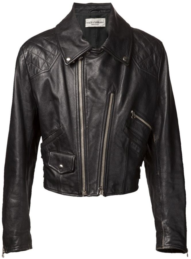 Dolce & Gabbana Vintage Quilted Leather Motorcycle Jacket | Where to ...