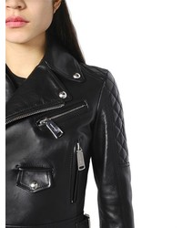 Dsquared2 Quilted Nappa Leather Moto Jacket