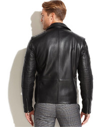 Ungaro Emanuel Emanuel Leather Asymmetrical Moto Jacket