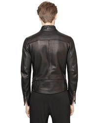 Emporio Armani Nappa Leather Biker Jacket
