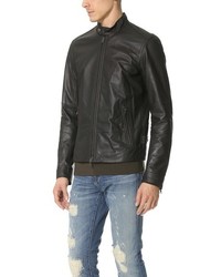Vince Essential Moto Leather Jacket