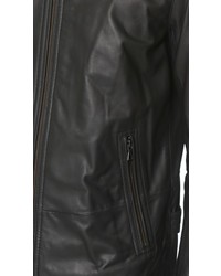 Vince Essential Moto Leather Jacket