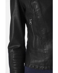 Topshop Faux Leather Biker Jacket, $95, Nordstrom