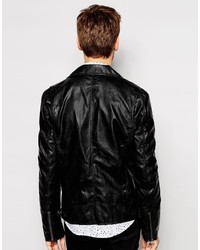 Selected Faux Leather Jacket