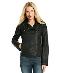 Gallery Faux Leather Moto Jacket