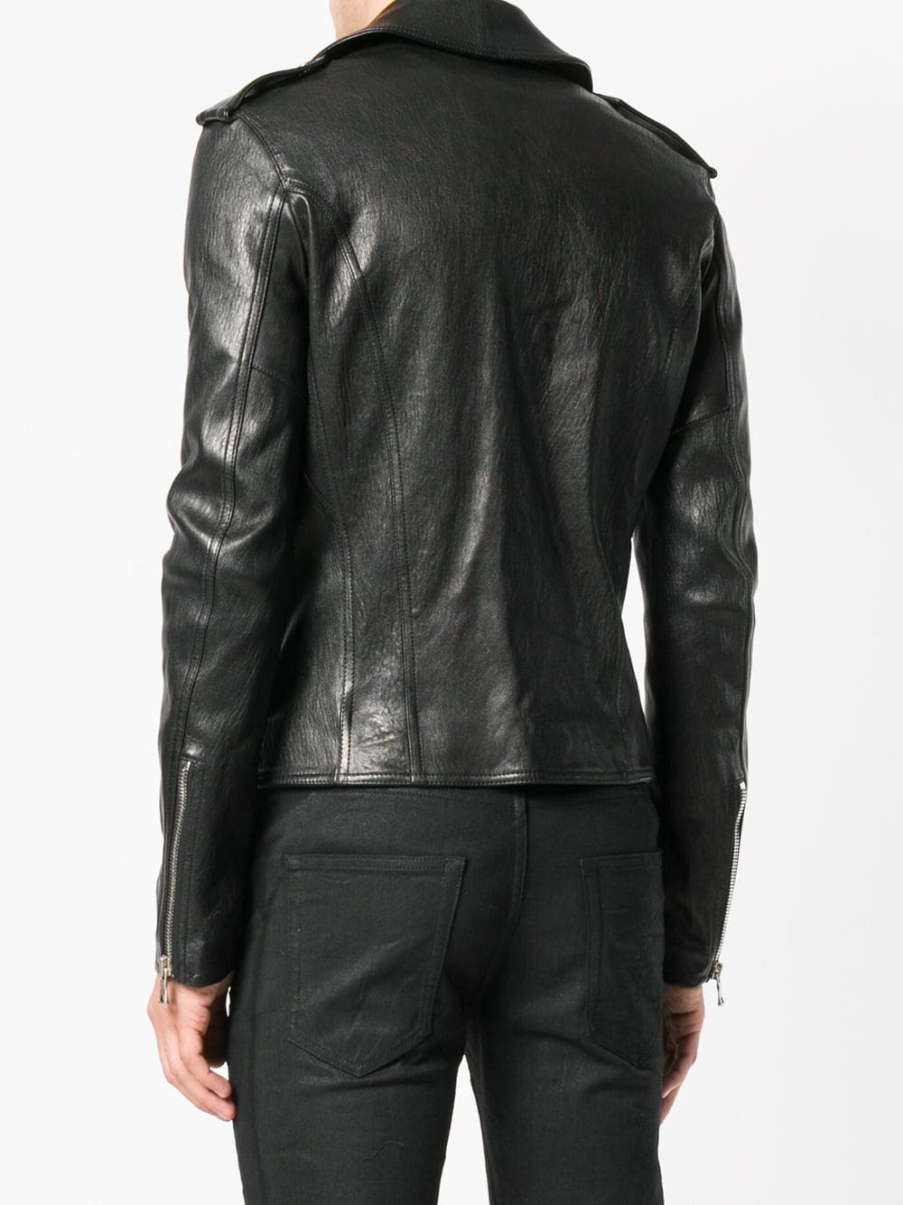 Balmain Fitted Biker Jacket, $1,797 | farfetch.com | Lookastic