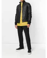 Rick Owens Fitted Leather Jacket