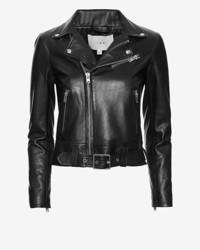 IRO Gant Moto Leather Jacket Black