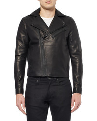Acne Studios Gibson Slim Fit Leather Biker Jacket