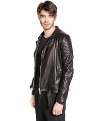 Giorgio Brato Nappa Leather Moto Jacket