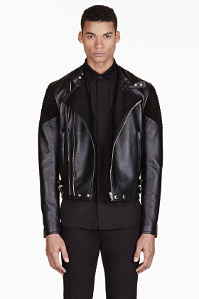 Givenchy Black Ribbed Leather Biker Jacket | Where to buy & how to wear