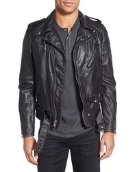 Schott NYC Hand Vintaged Cowhide Leather Motocycle Jacket