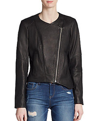 Helmut Lang Asymmetrical Leather Jacket