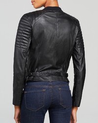 Trina Turk Jacket Camila Leather Moto