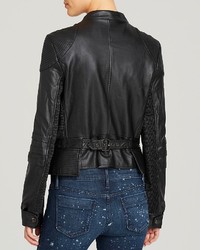 Black Orchid Jacket Faux Leather Moto